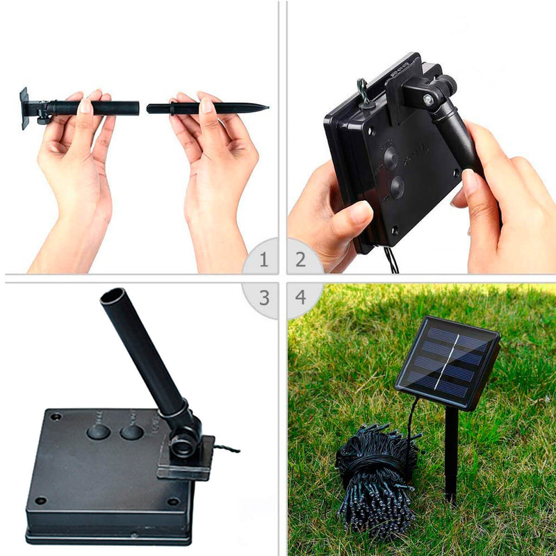 Pisca Pisca Cordão Led Solar Decorativo 10 E 20 Metros