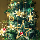 Cascata Led com Estrelas e Árvore de Natal Decoração [220v]