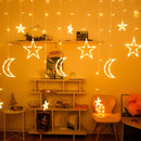 Cascata Led com Estrelas e Árvore de Natal Decoração [220v]