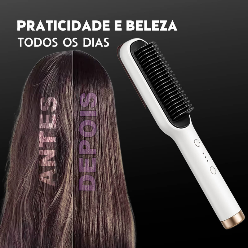 Escova Alisadora Bivolt - Com Controle De Temperatura