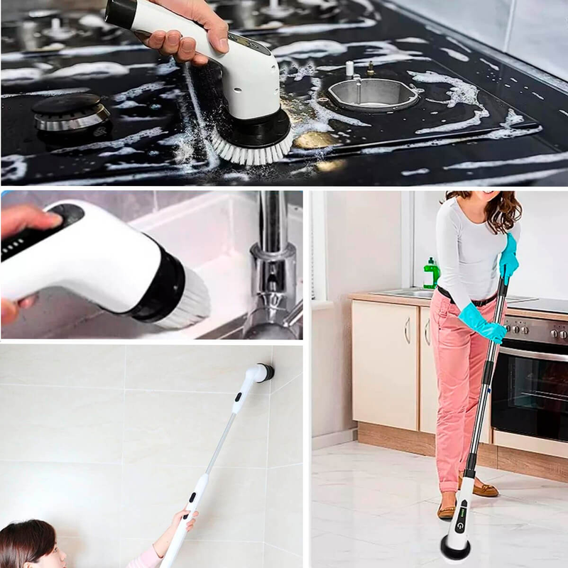 Escova de Limpeza Esfregão Mop Elétrico [7 em 1]