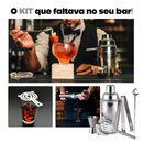 Kit Bartender Profissional Coqueteleira Inox [12 Peças]