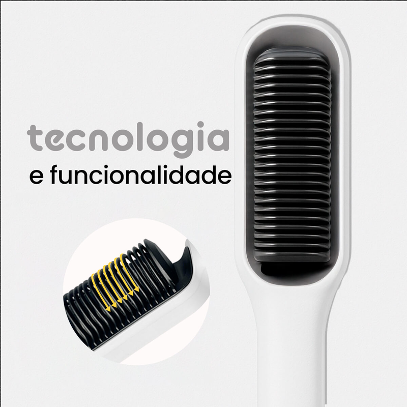 Escova Alisadora Bivolt - Com Controle De Temperatura