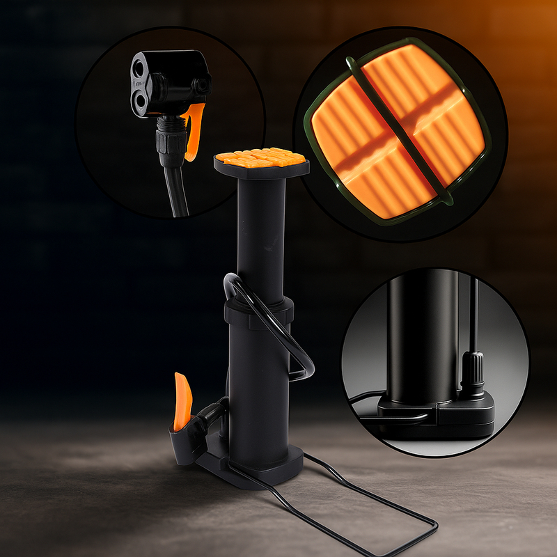 Bomba de Ar Manual - Com Bico Adaptador Multiuso