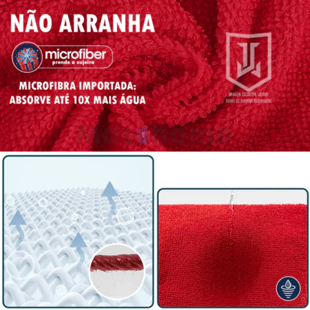 Kit Pano de Microfibra [5 panos]