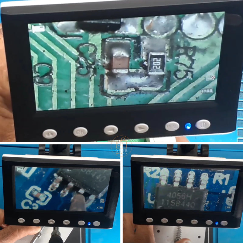 Microscópio Digital com Tela [4,3 Polegadas] -  Digital Display LCD  Zoom 1000X