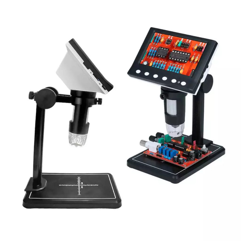 Microscópio Digital com Tela [4,3 Polegadas] -  Digital Display LCD  Zoom 1000X
