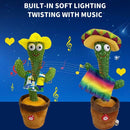 Cacto Dançante Falante [Grátis Roupa] -  Falante Toca Música Repete A Fala E Dança