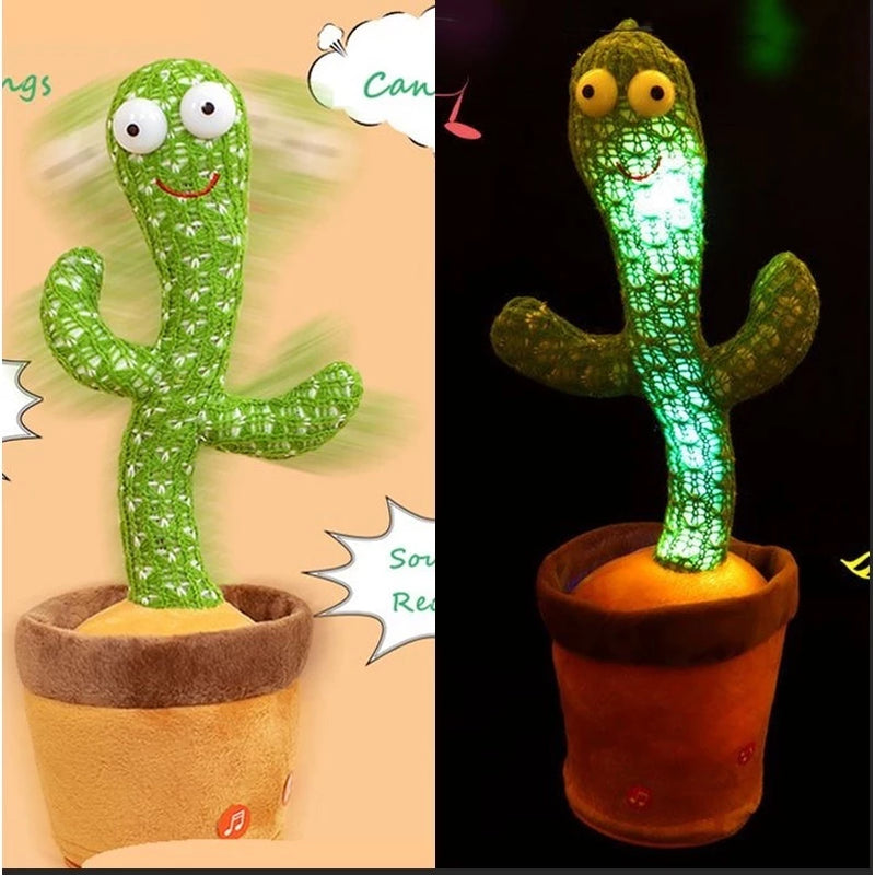 Cacto Dançante Falante [Grátis Roupa] -  Falante Toca Música Repete A Fala E Dança