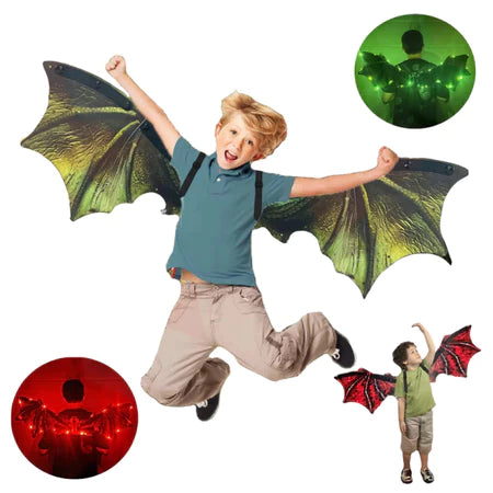 Asa Fantasia Infantil Led Dinossauro