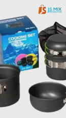 Conjunto de Panelas Camping Pesca [10 Peças]